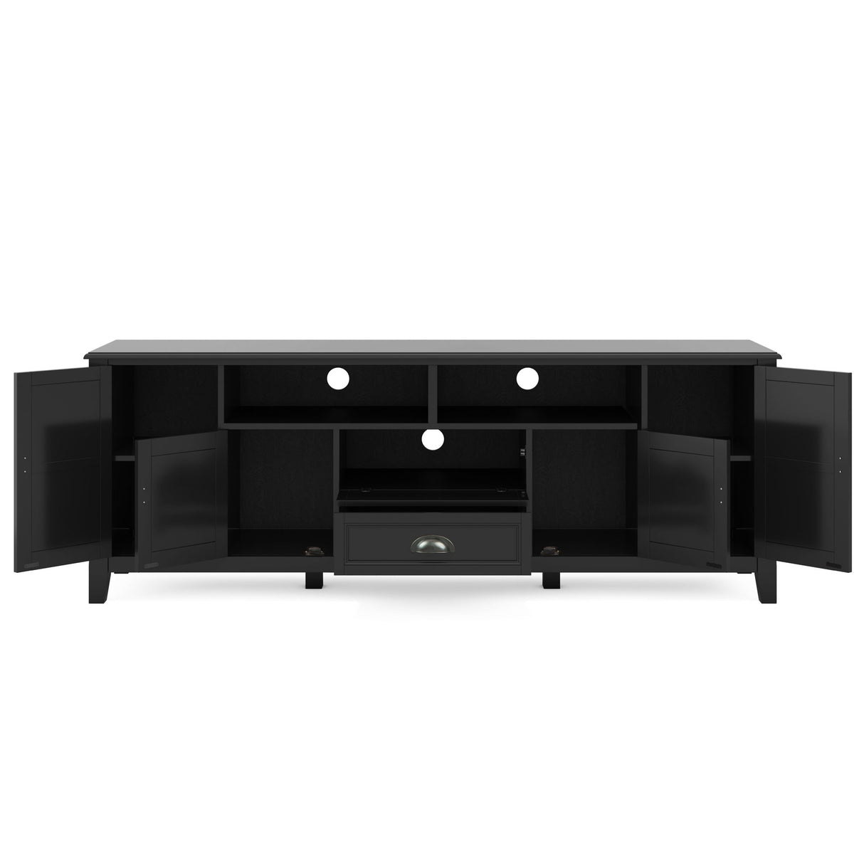 Burlington - TV Media Stand by Simpli-Home | Bel Furniture