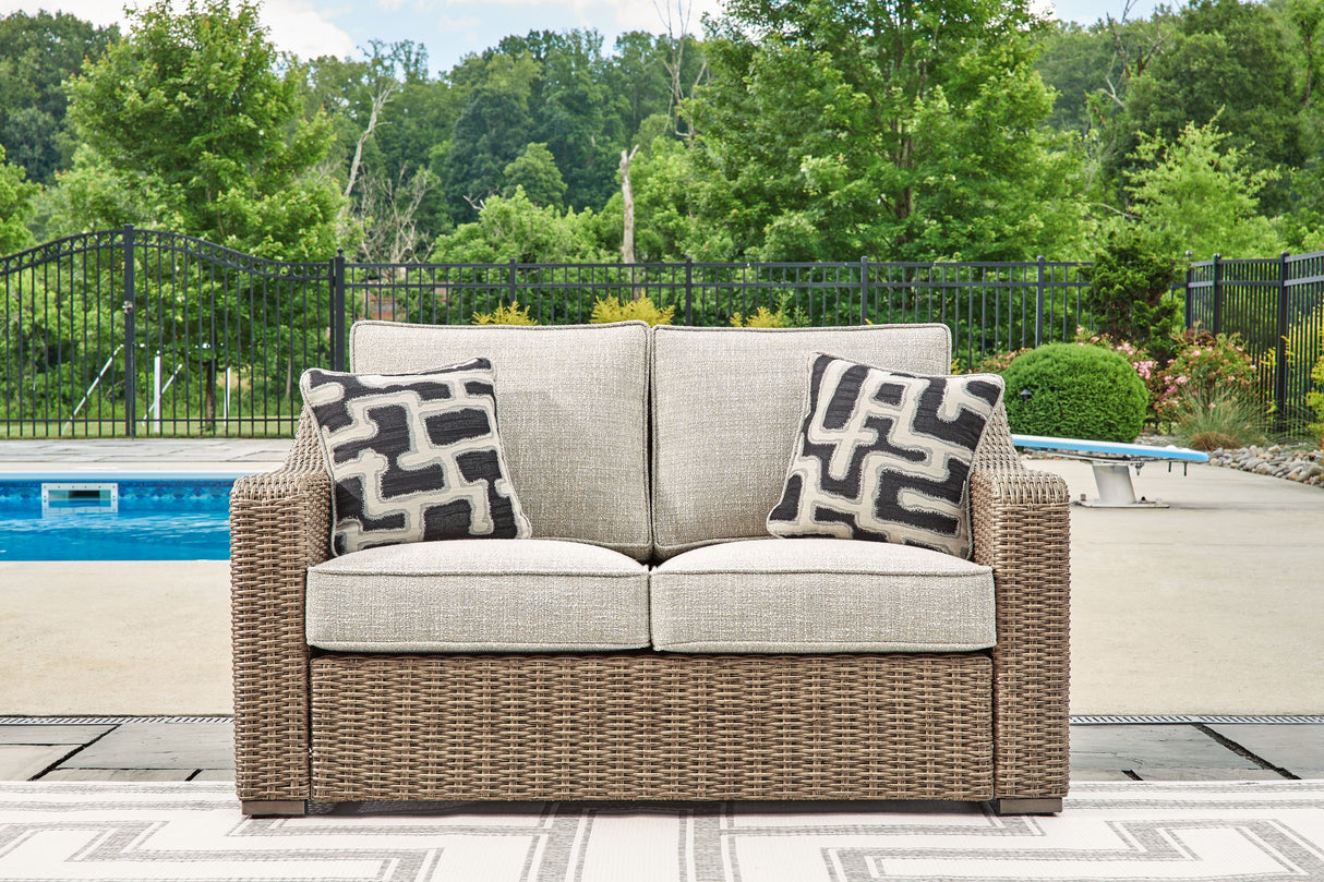 Beachcroft - Beige - Loveseat With Cushion by Signature Design by Ashley® | Bel Furniture