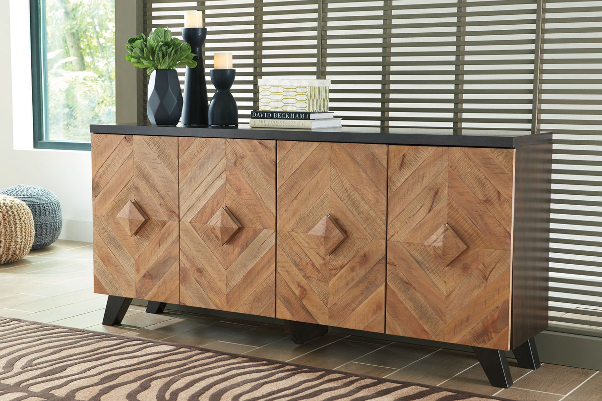 Robin - Brown / Beige - Accent Cabinet by Signature Design by Ashley® | Bel Furniture