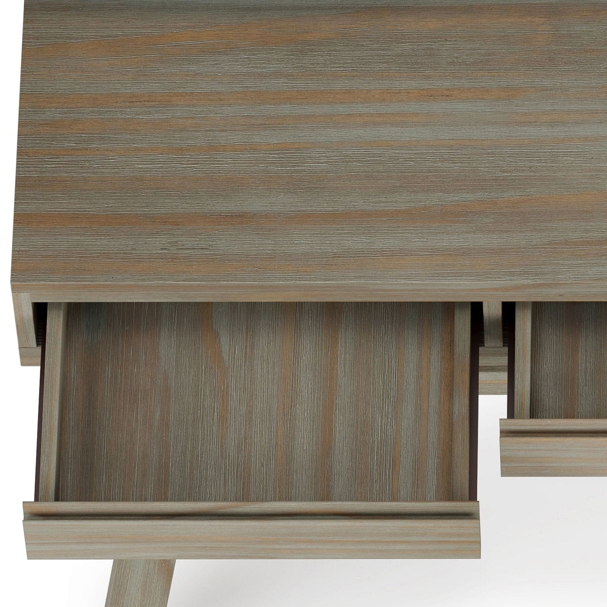 Bowman - Flip Up Desk - Distressed Gray by Simpli-Home | Bel Furniture