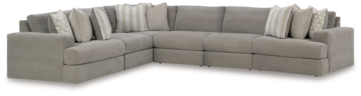 Avaliyah - Sectional Dark Gray 6 Pc. Sectional by Signature Design by Ashley® | Bel Furniture