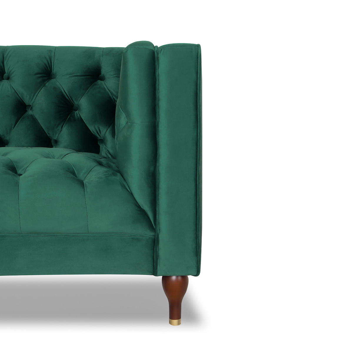 Evelyn - Mid-Century Modern Tufted Back Velvet Lounge Chair by Ashcroft Furniture | Bel Furniture