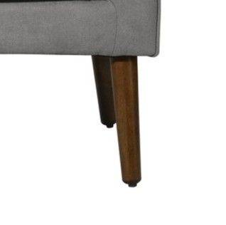 Ryder - Mid Century Modern Woven Fabric Tufted Armchair by Lilola Home | Bel Furniture