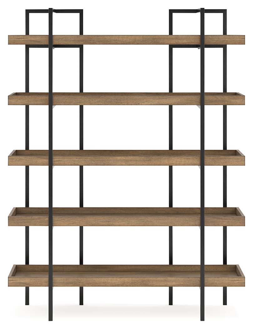 Montia - Light Brown - Bookcase by Signature Design by Ashley® | Bel Furniture