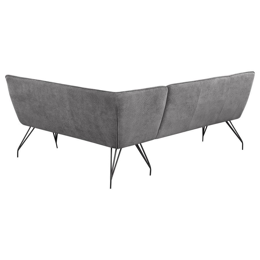 Dodson - Fabric Upholstered L-Shaped Nook Dining Bench by Coaster Fine Furniture | Bel Furniture