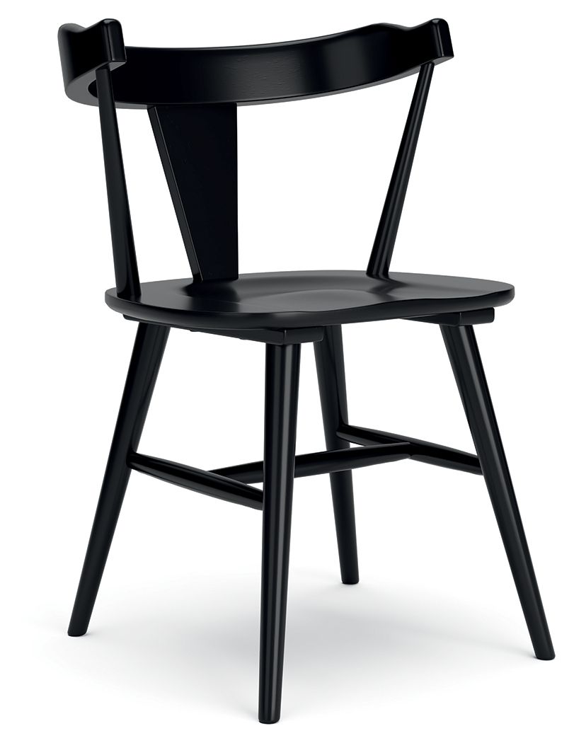 Gretlynn - Black - Dining Room Side Chair (Set of 2) by Signature Design by Ashley® | Bel Furniture