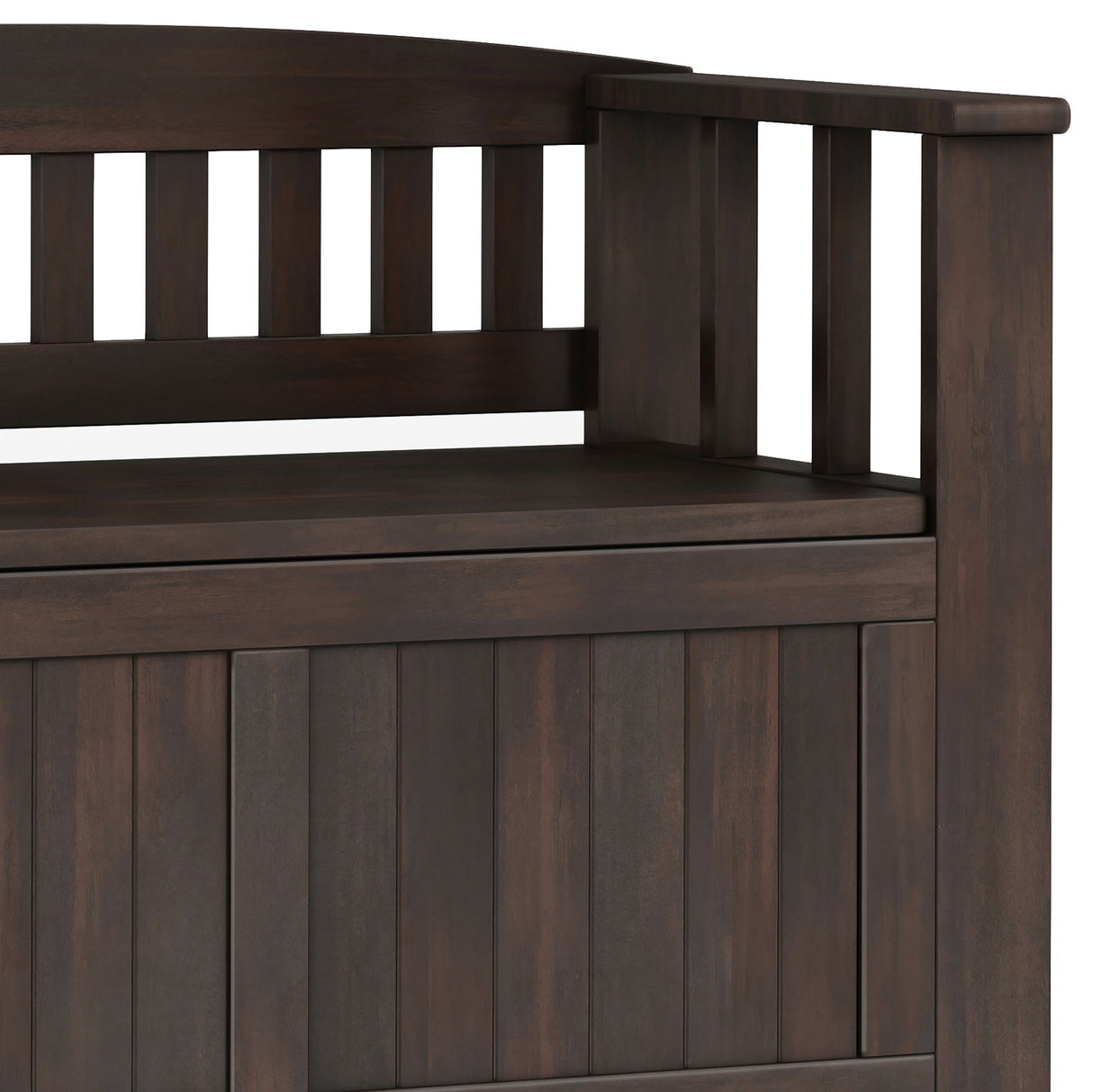 Acadian - Entryway Storage Bench, Handcrafted by Simpli-Home | Bel Furniture