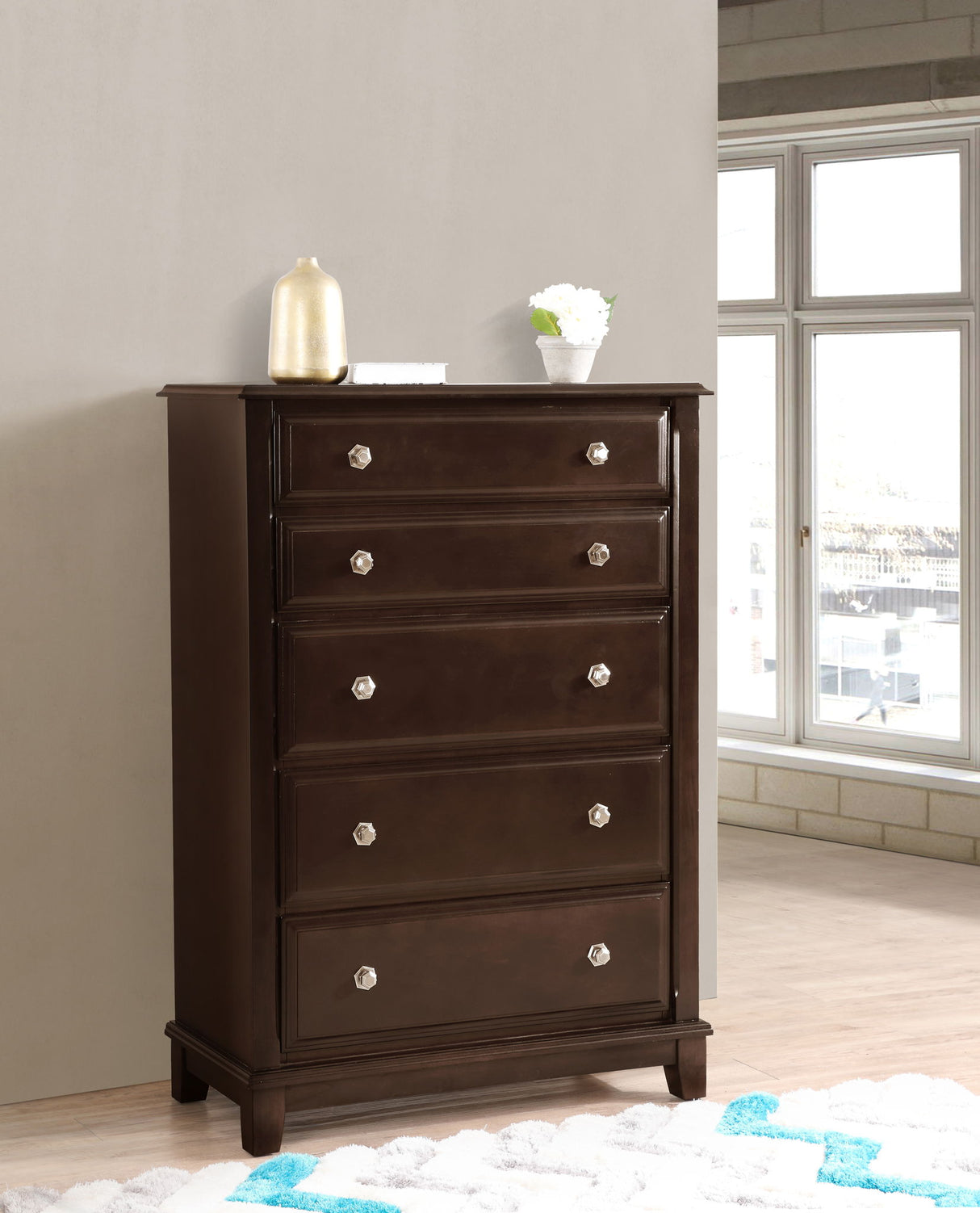 Ashford - Chest - Cappuccino by Glory Furniture | Bel Furniture