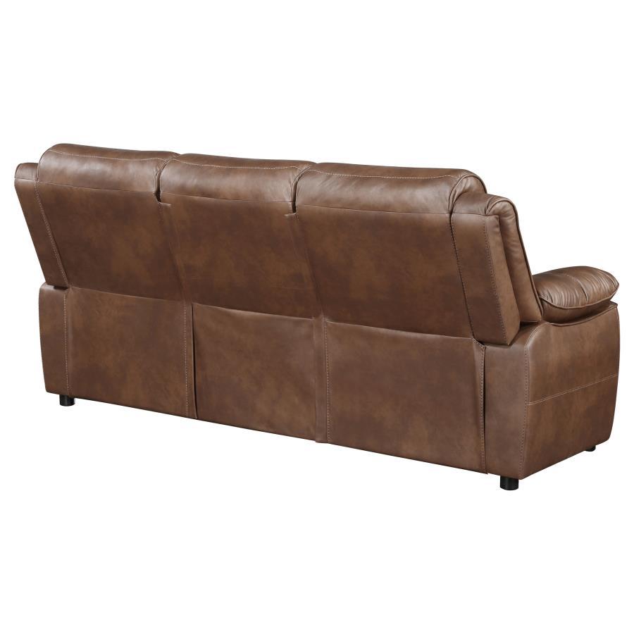 Ellington - Upholstered Padded Arm Sofa - Dark Brown by Coaster Fine Furniture | Bel Furniture