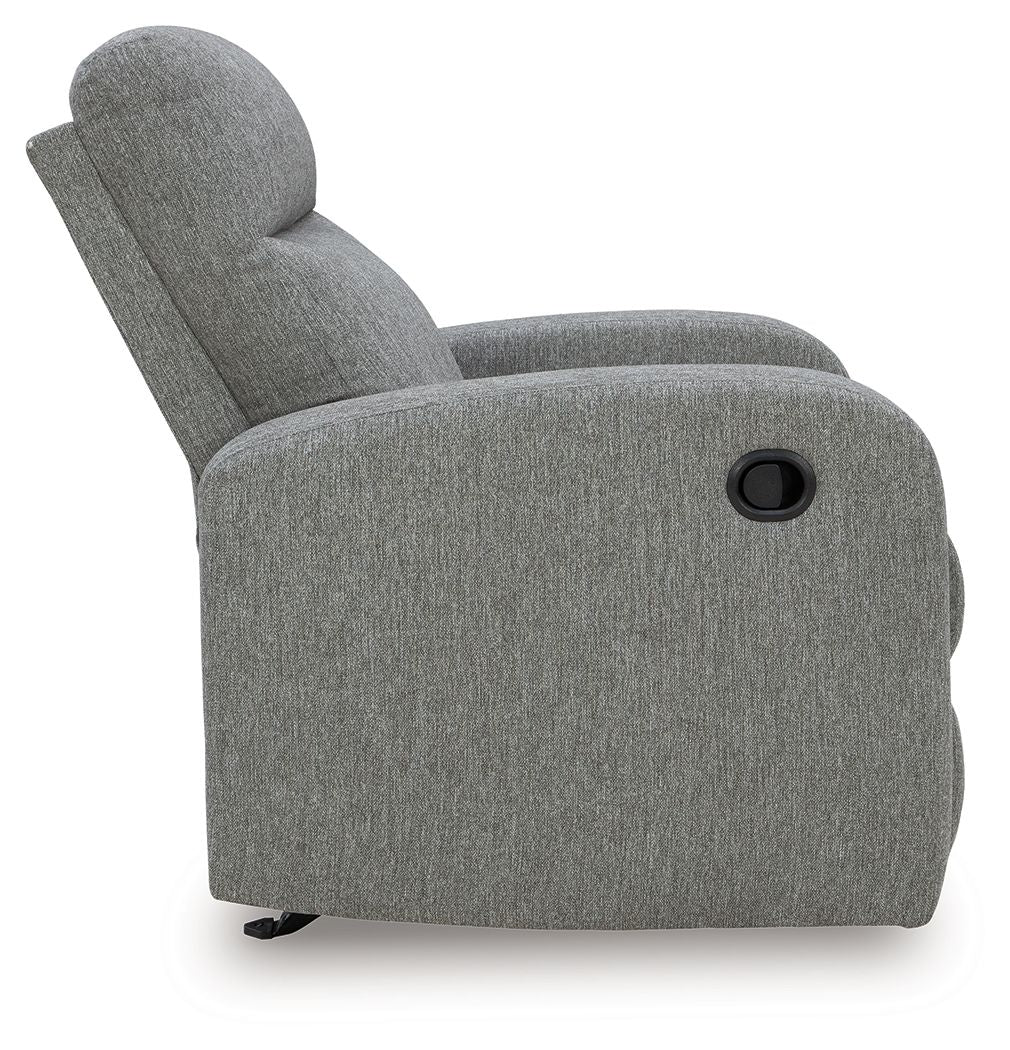 Gauntlet - Sterling - Rocker Recliner by Signature Design by Ashley® | Bel Furniture