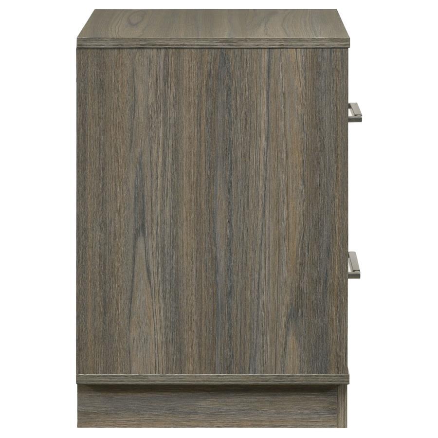 Fenwick - 2-Drawer Nightstand Bedside Table - Gray Oak by Coaster Fine Furniture | Bel Furniture