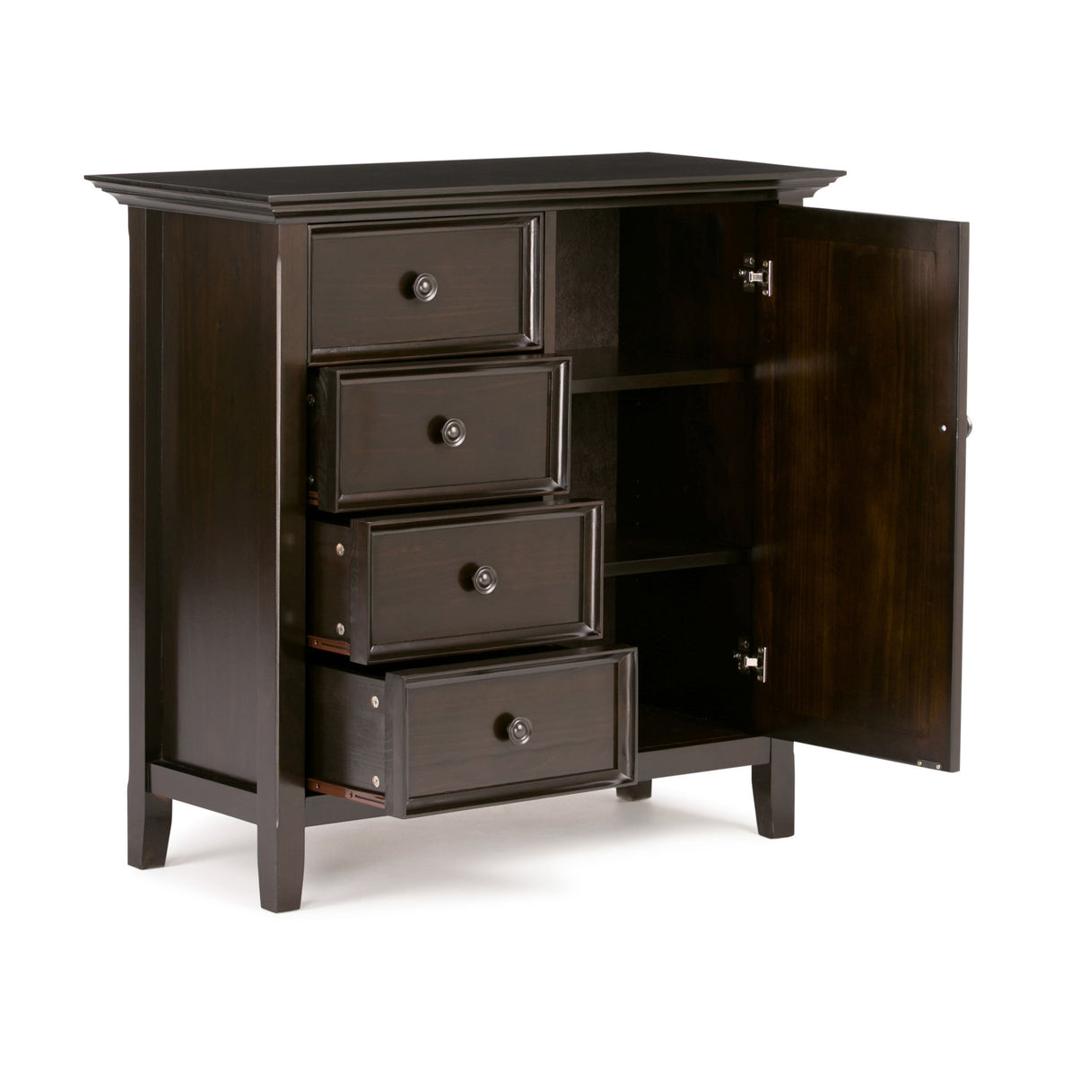 Amherst - Handcrafted Medium Storage Cabinet by Simpli-Home | Bel Furniture