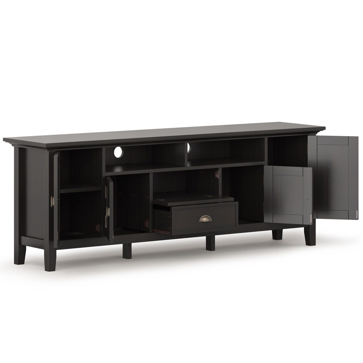Redmond - TV Media Stand - Hickory Brown by Simpli-Home | Bel Furniture