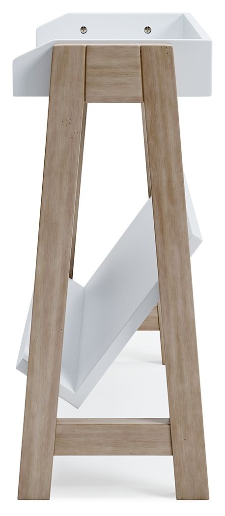 Blariden - White / Tan - Small Bookcase by Signature Design by Ashley® | Bel Furniture