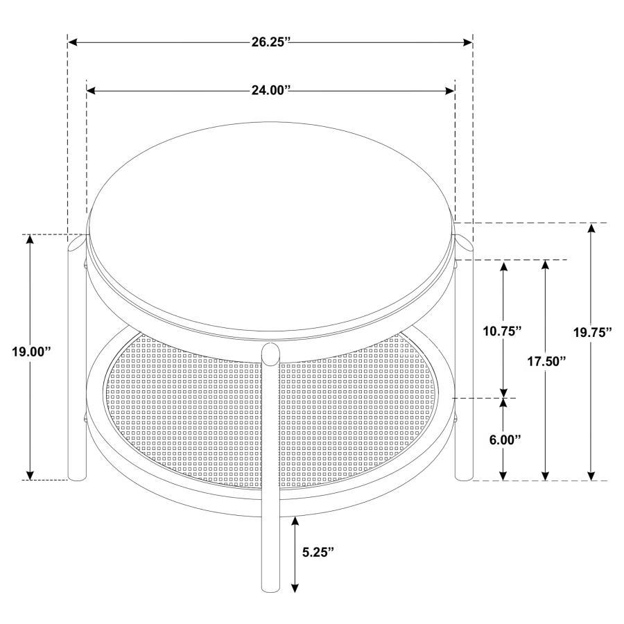 Arini - Round Coffee And End Table Set by Coaster Fine Furniture | Bel Furniture