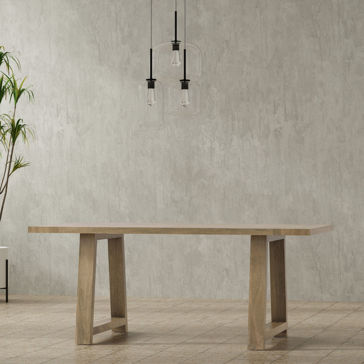 Whitley - Dining Table - Gray by Simpli-Home | Bel Furniture