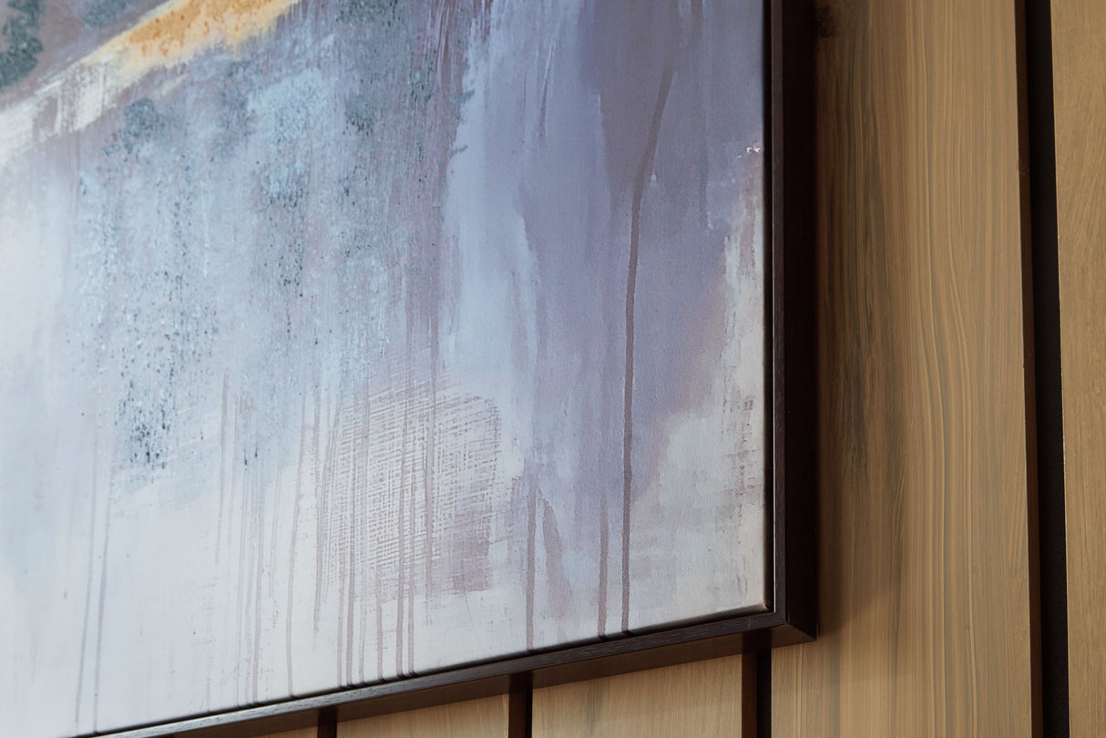 Gatesford - Wall Art - Blue / White / Tan