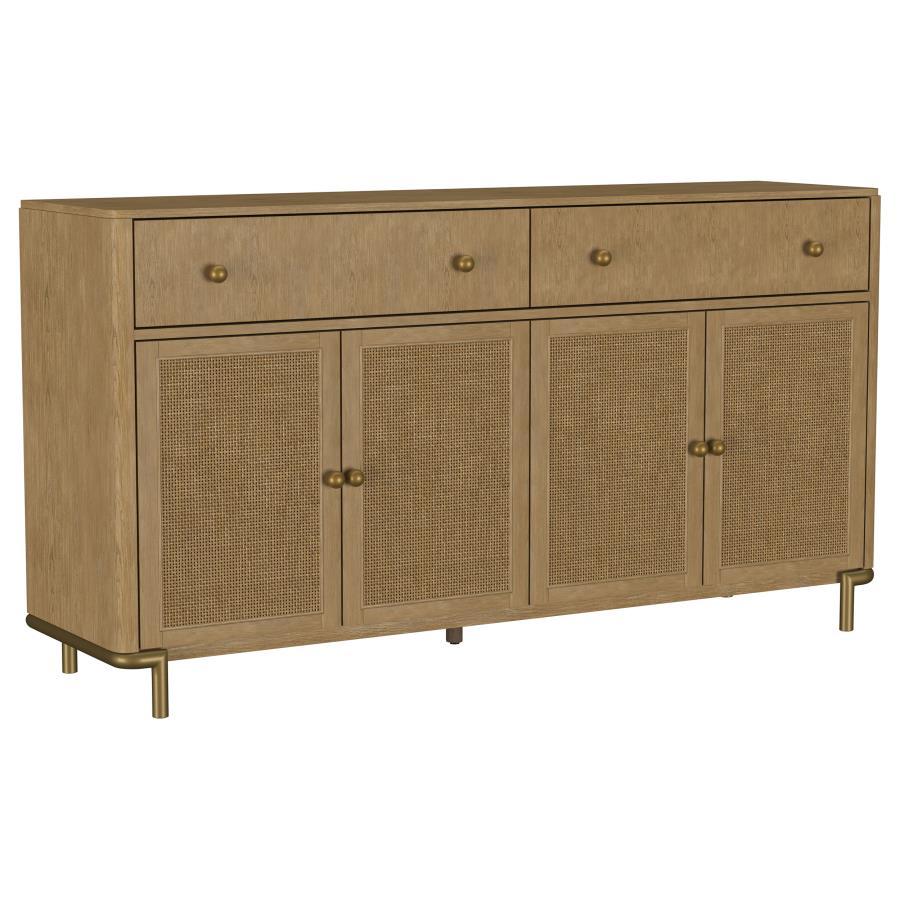 Arini - Cane Door Dining Sideboard Server Light Brown by Coaster Fine Furniture | Bel Furniture