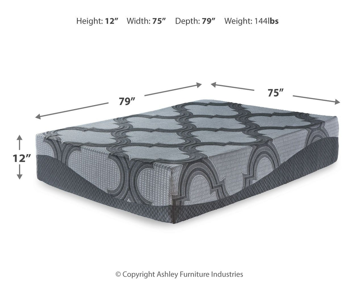 12 Inch Ashley Hybrid - King Mattress - Hybrid 1200 - Gray