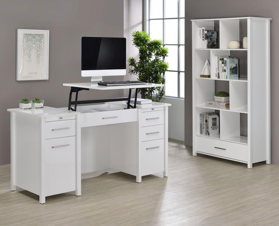 Dylan - 4-Drawer Lift Top Office Desk by CoasterEssence | Bel Furniture
