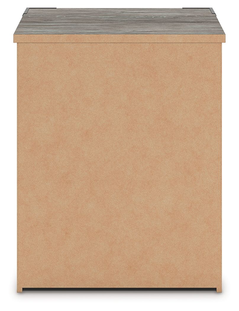 Frandern - Gray - Two Drawer Night Stand by Signature Design by Ashley® | Bel Furniture