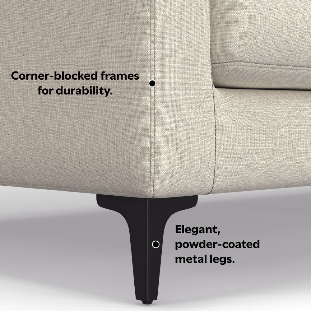 Ava - Mid Century Sofa With Ottoman Set by Simpli-Home | Bel Furniture