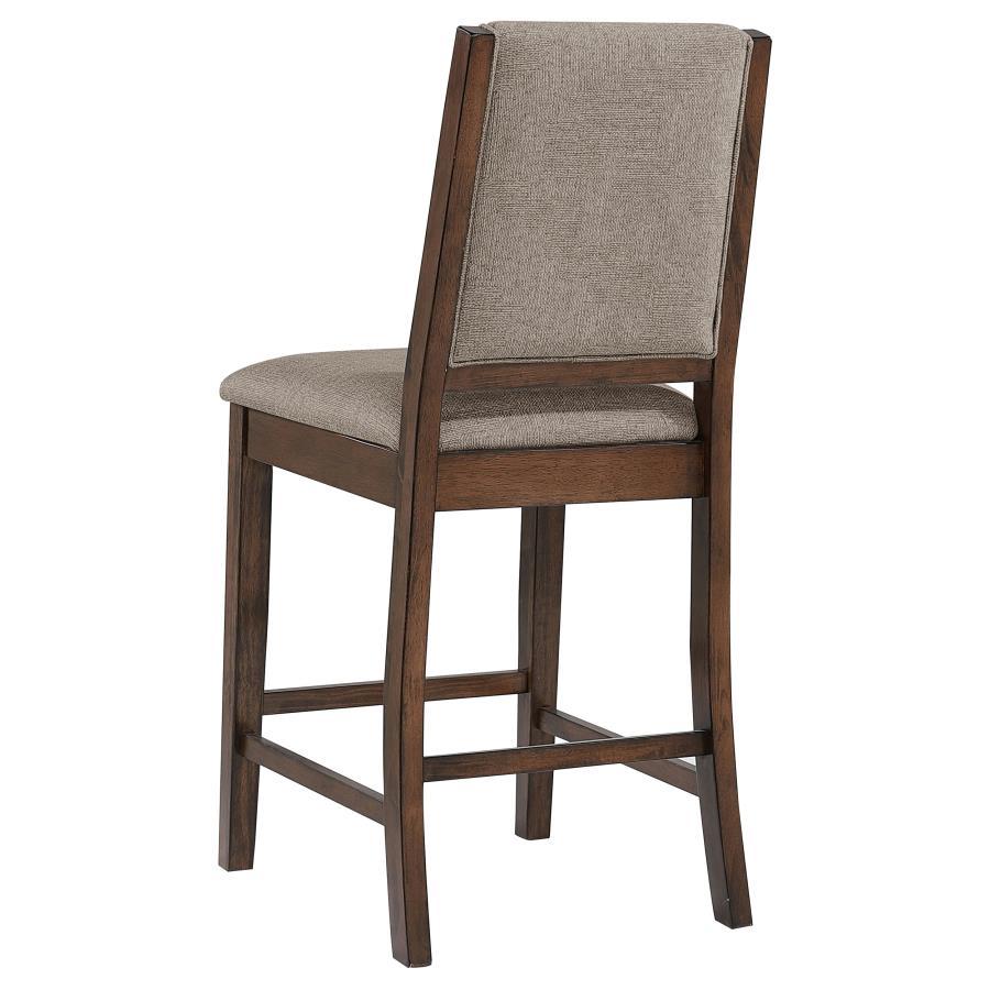Patterson - Upholstered Counter Chair (Set of 2) - Mango Oak by CoasterEveryday | Bel Furniture