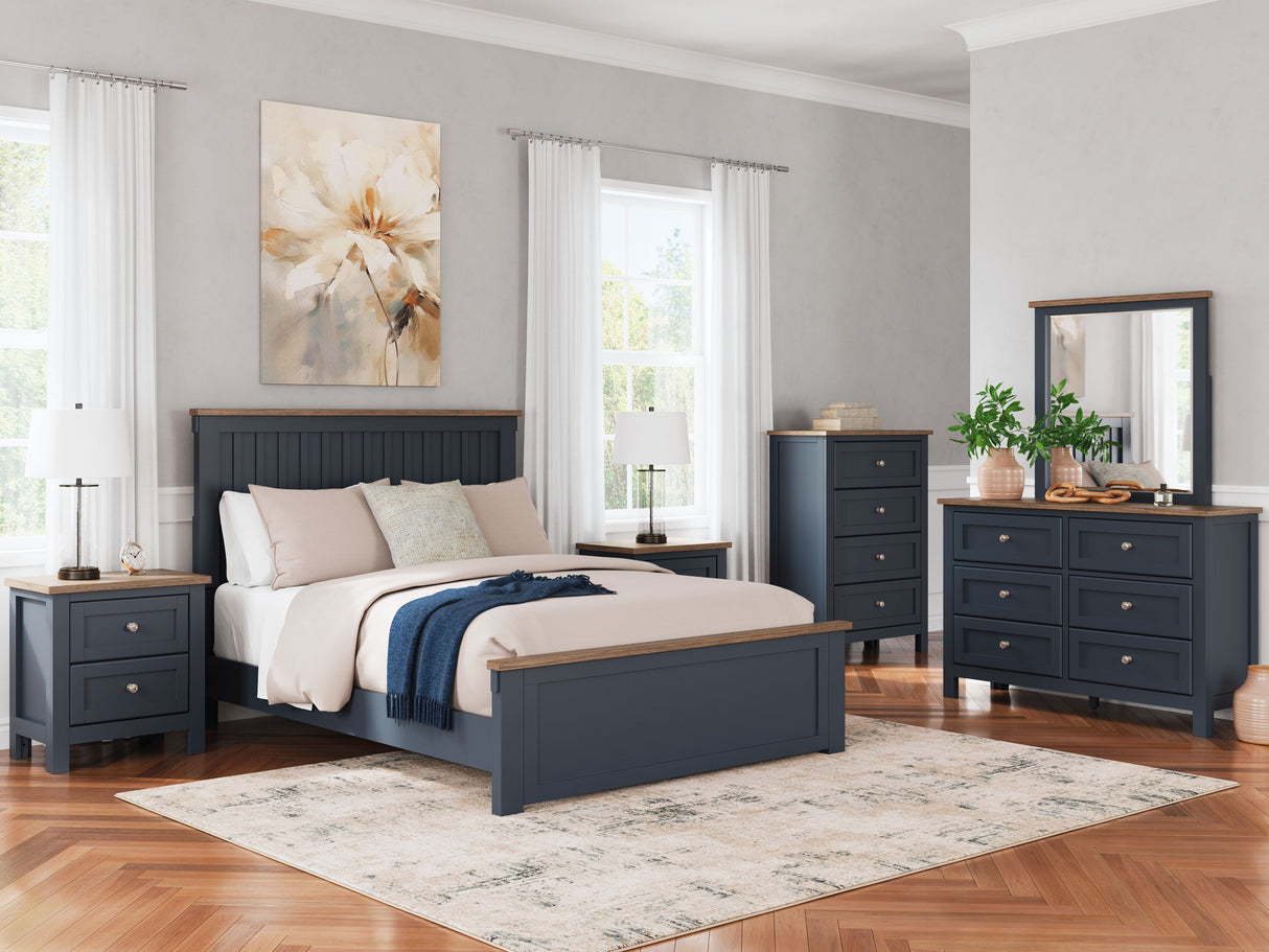 Landocken - Brown / Blue - Dresser by Signature Design by Ashley® | Bel Furniture