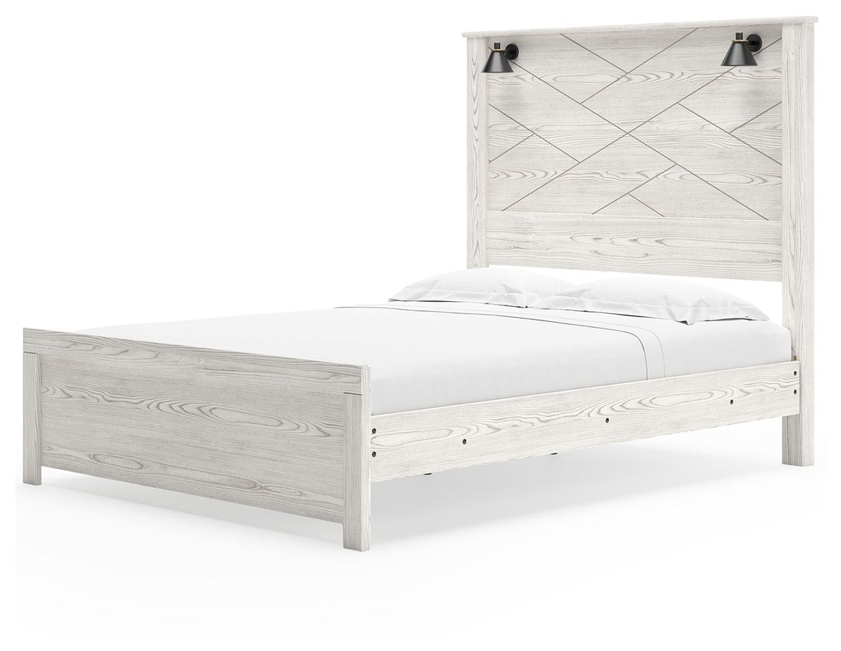 Gerridan - Panel Bed With Sconces by Signature Design by Ashley® | Bel Furniture