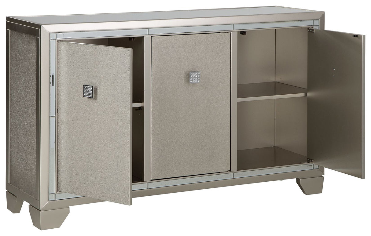 Chaseton - Champagne - Accent Cabinet by Signature Design by Ashley® | Bel Furniture