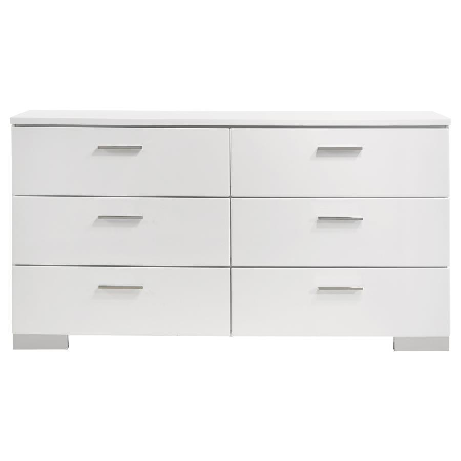 Felicity - 6-Drawer Dresser by CoasterEssence | Bel Furniture