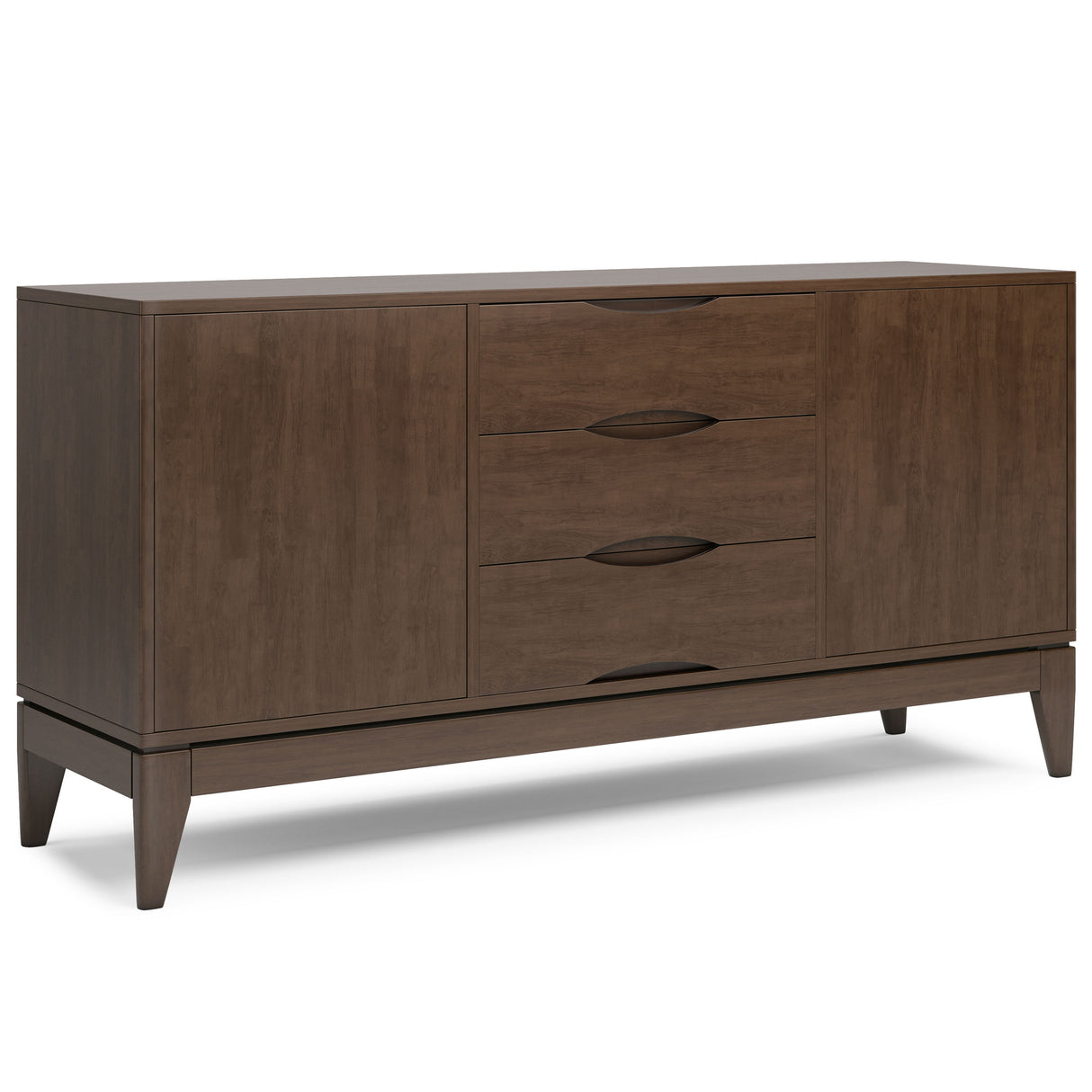 Harper - Sideboard Buffet - Walnut Brown by Simpli-Home | Bel Furniture