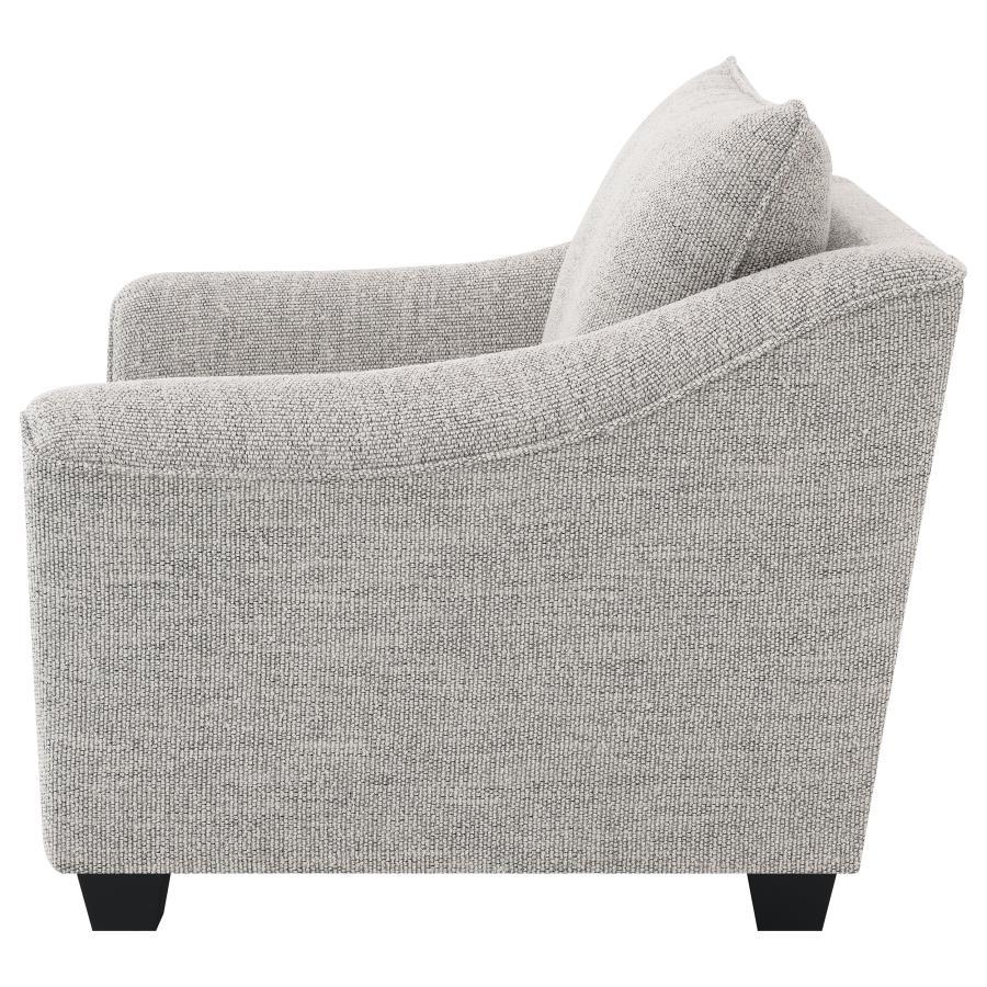 Tomkins - Boucle Upholstered Chair - Light Gray by Coaster Fine Furniture | Bel Furniture