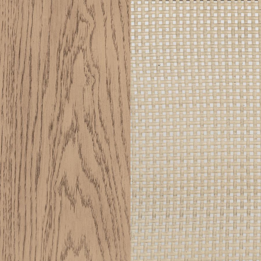 Kailani - Cane Counter Height Storage Dining Table - Beige Oak by Coaster Fine Furniture | Bel Furniture