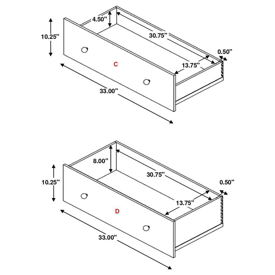 Arini - 5-Drawer Bedroom Chest by CoasterElevations | Bel Furniture