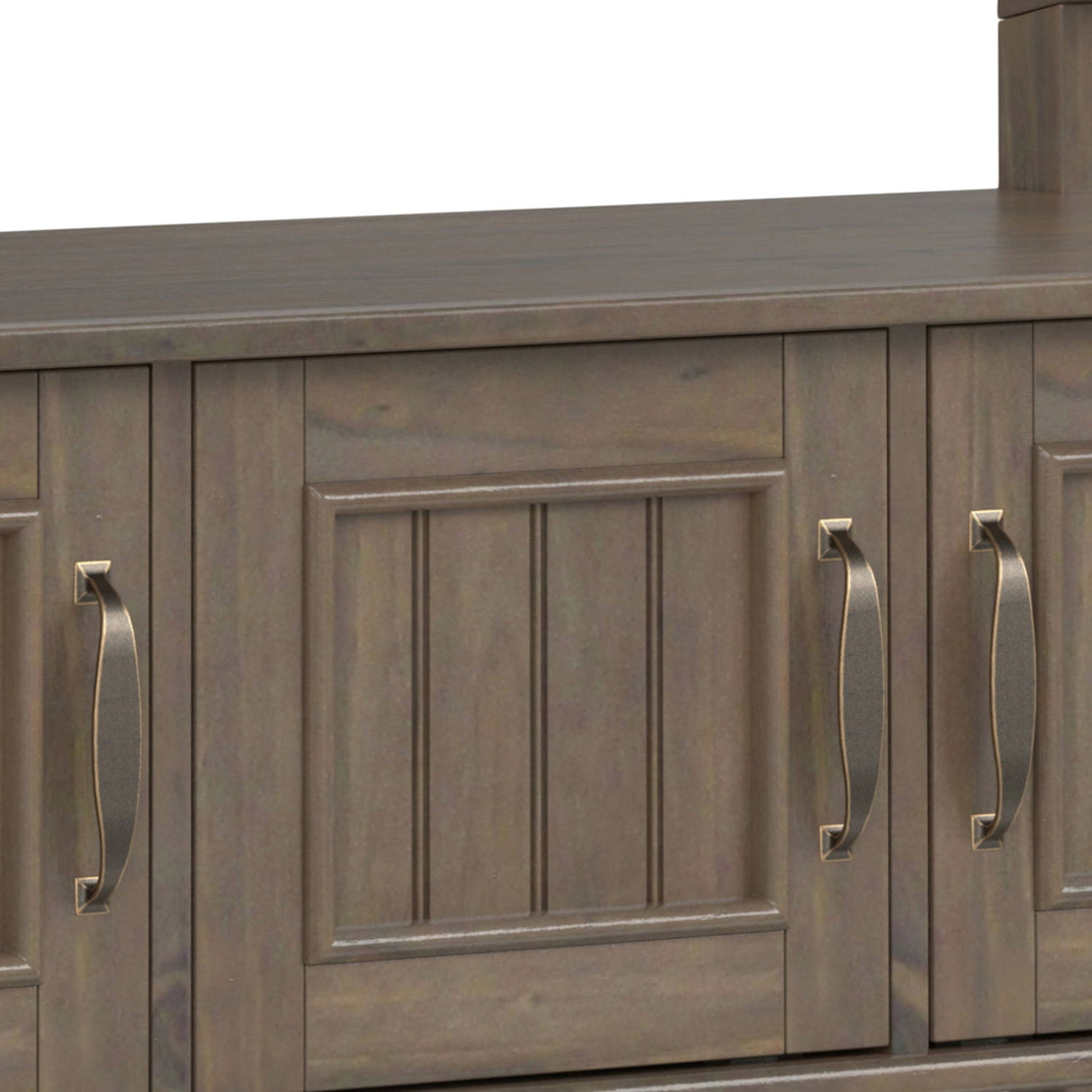 Lev - Entryway Storage Bench - Smoky Brown by Simpli-Home | Bel Furniture