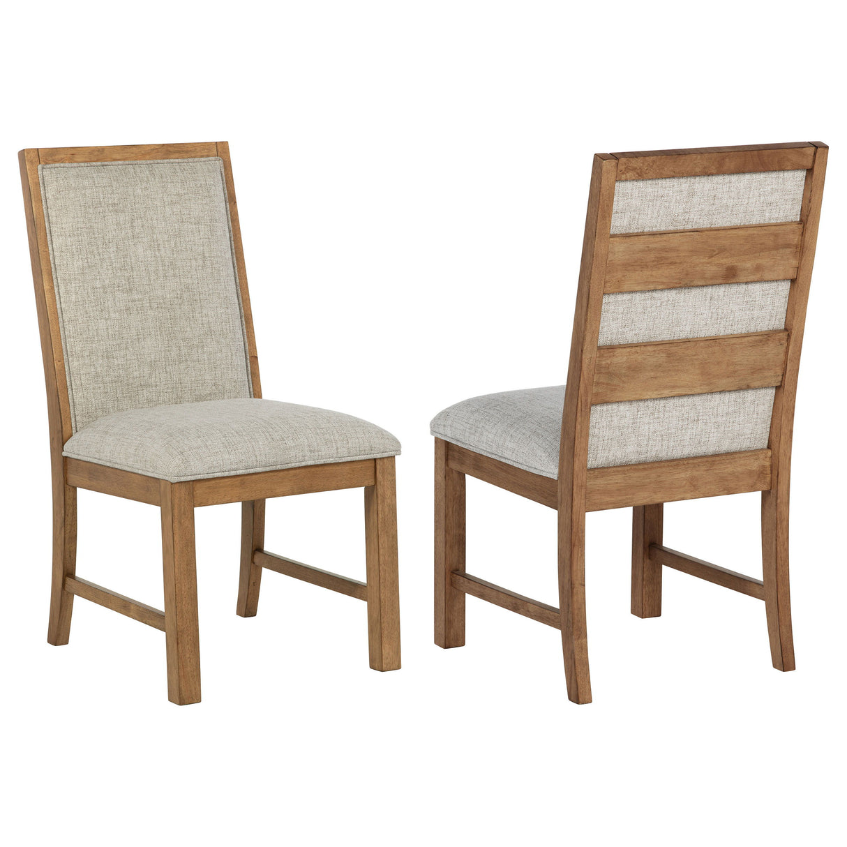 Bruner - Upholstered Dining Side Chair (Set of 2) - Brown by Coaster Fine Furniture | Bel Furniture