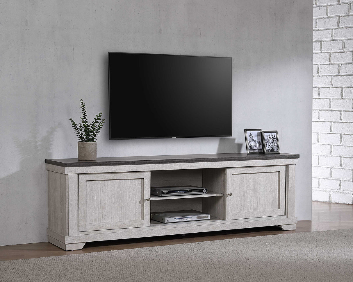 Leighton - 71" TV Stand - White by Crown Mark | Bel Furniture