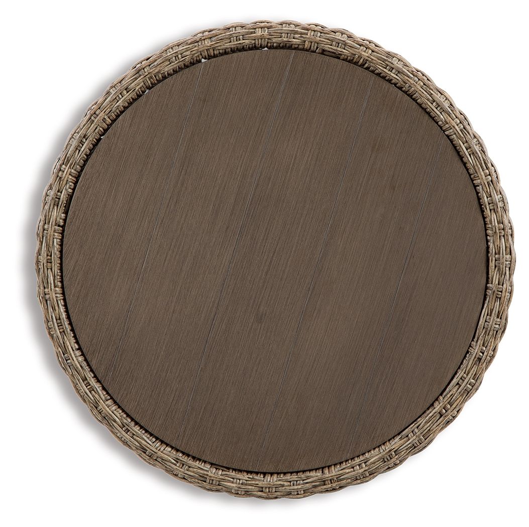 Danson - Beige - Round End Table by Signature Design by Ashley® | Bel Furniture