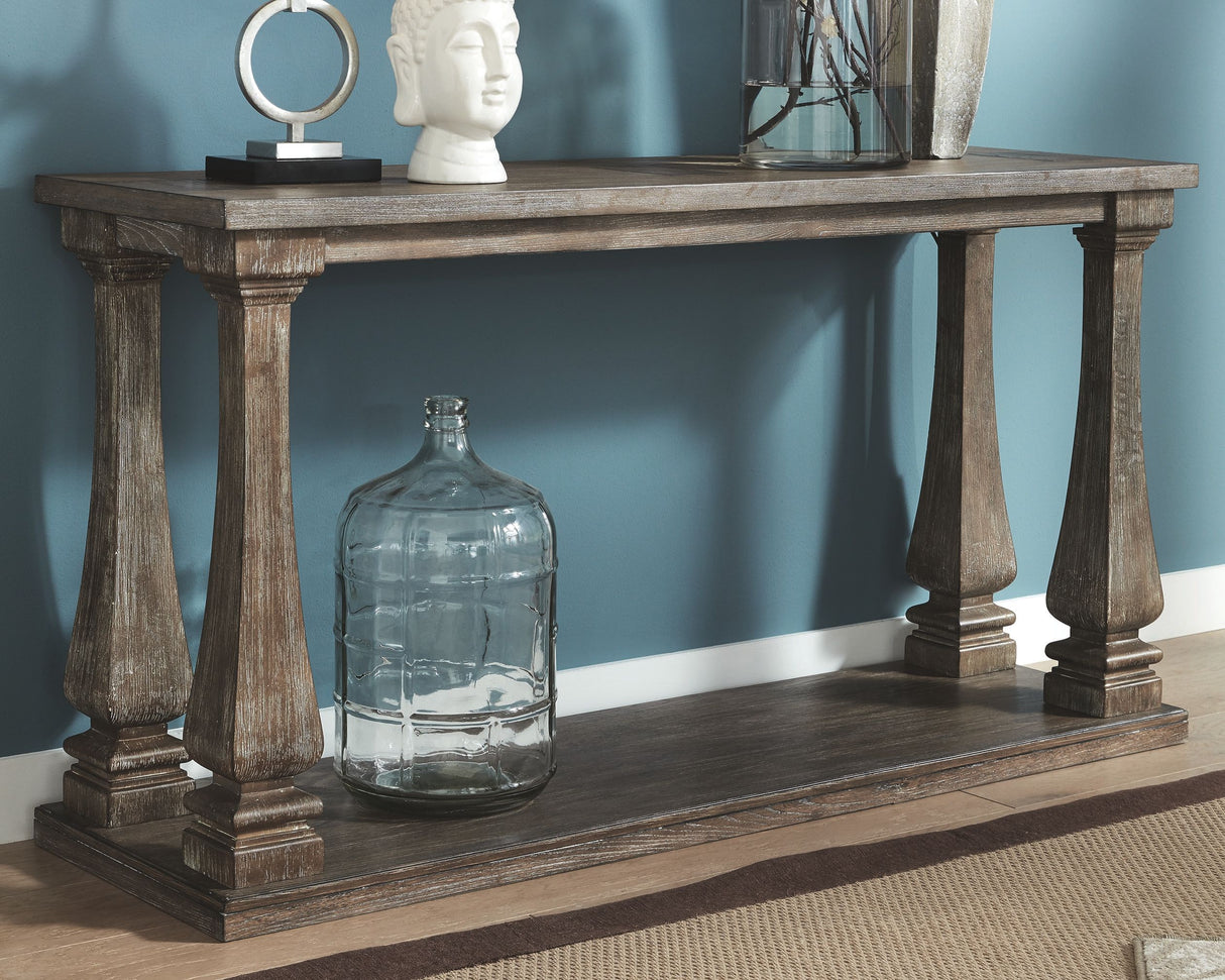 Johnelle - Gray - Sofa Table by Signature Design by Ashley® | Bel Furniture