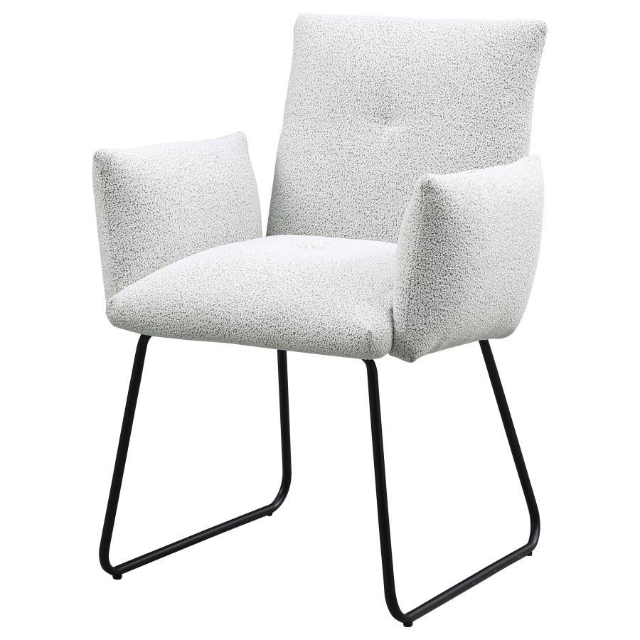 Ackland - Upholstered Dining Side Chair (Set of 2) - Light Gray by Coaster Fine Furniture | Bel Furniture
