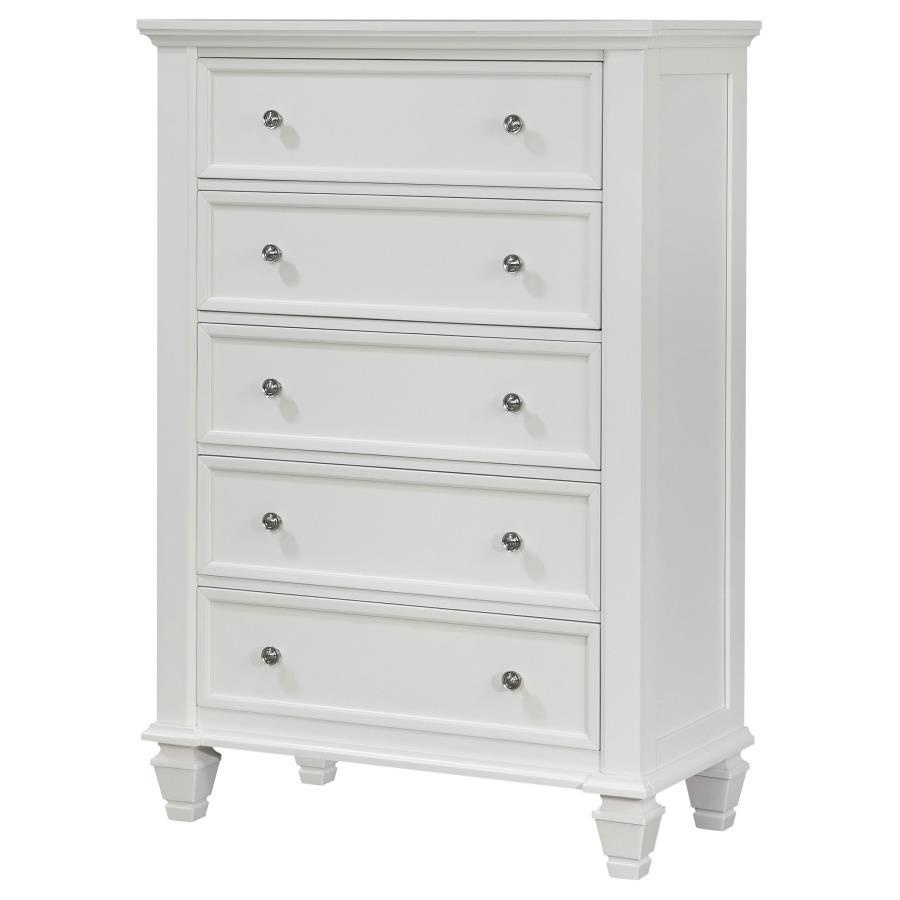 Sandy Beach - 5-drawer Chest by CoasterEssence | Bel Furniture