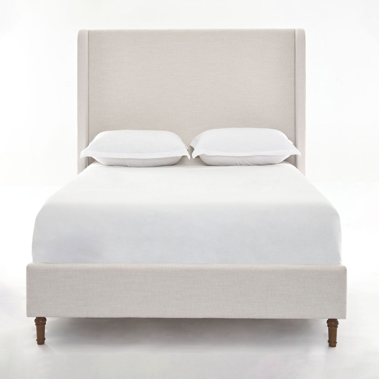 Harper - Tall Headboard Upholstered Bed / High Headboard / Elegant Simplicity / No Box Spring Needed