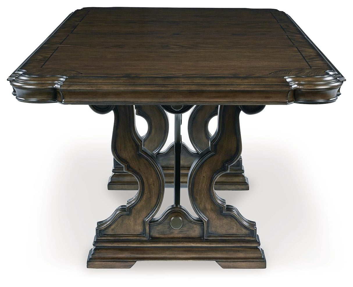 Maylee - Dark Brown - Dining Extension Table by Signature Design by Ashley® | Bel Furniture