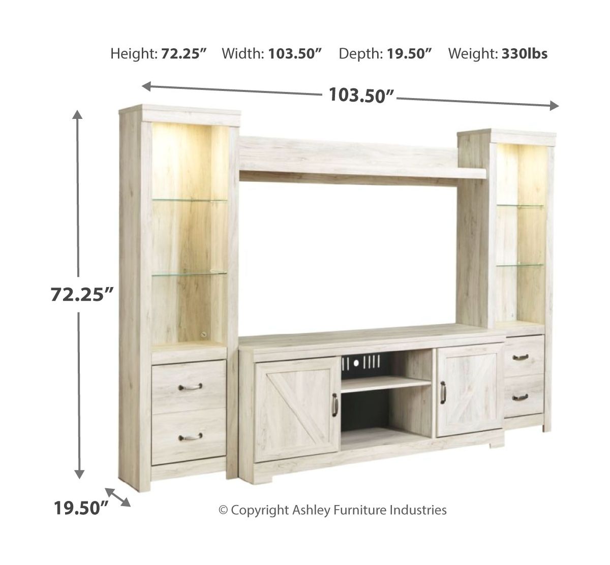 Bellaby - Entertainment Center by Signature Design by Ashley® | Bel Furniture
