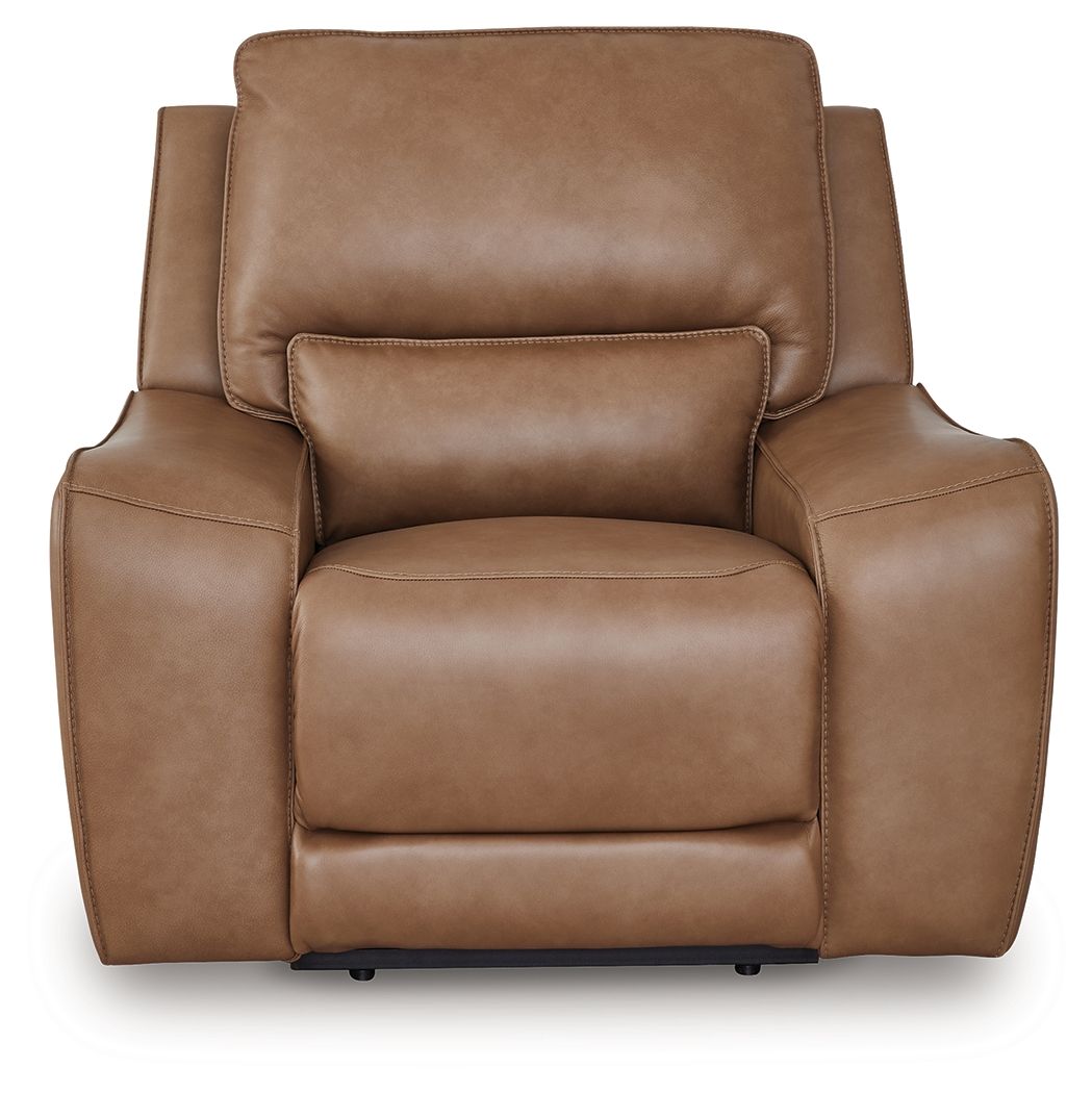 DeepWakes - Caramel - Power Recliner / Adjustable Headrest by Signature Design by Ashley® | Bel Furniture