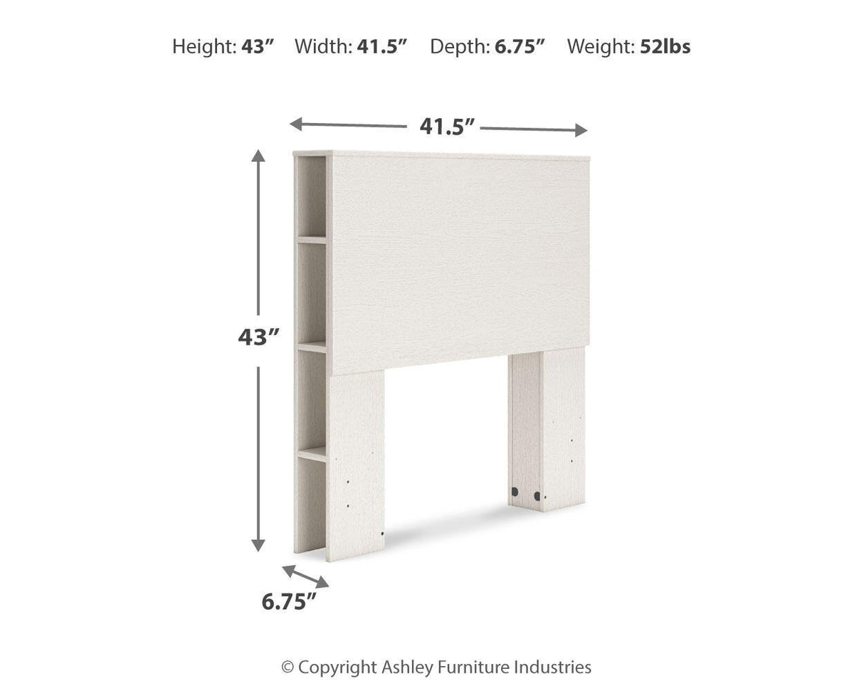 Aprilyn - Twin Bookcase Headboard - White
