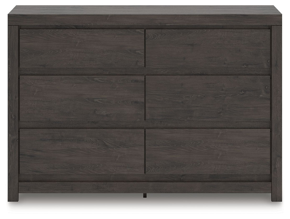 Fraluna - Charcoal - Six Drawer Dresser by Signature Design by Ashley® | Bel Furniture