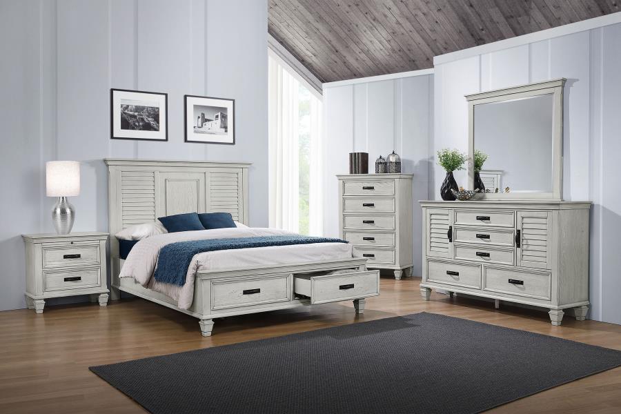 Franco - Wood Storage Panel Bed by CoasterEssence | Bel Furniture