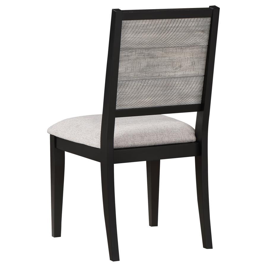 Elodie - Wood Dining Side Chair (Set of 2) - Gray And Black by Coaster Fine Furniture | Bel Furniture